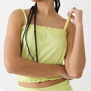 *NWT* J. Crew Smocked towel terry tank top
